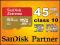 64GB 45MB/s SanDisk EXTREME MICRO SDXC CLASS10 +AD