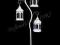 LAMPION, LATARNIA METAL BIAŁY 180 CM  (079014)
