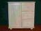 KOMODA SOSNOWA W CAŁOŚCI 3 SZUFLADY+SZAFKA BIELONA