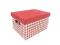 38x26x21,5cm PUDEŁKO POJEMNIK karton CZERWONY