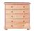 KOMODA 80 sosnowa BIELIŹNIARKA -5 szufl, wys.85 cm