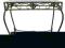 Stół stolik ława szklany szkło i metal lakierowany