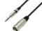 Kabel XLR męski-Jack STEREO 6.3mm-6m-Adam Hall-PT