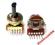 POTENCJOMETR OBROTOWY 2x50kA 6pin - 150FA