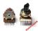 POTENCJOMETR OBROTOWY 2x50kA 6pin - 150FAP