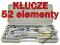 K7 KLUCZE NASADOWE ZESTAW KLUCZY KLUCZ 52elementy