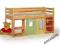 ŁÓŻKO EMI PIĘTROWE+BIURKO+MATERAC DZIECI OLCHA SOS