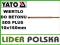 WIERTŁO DO BETONU SDS PLUS 10mm x160 YT-4170 YATO