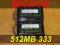 MICRON DDR 512MB 333 266 SODIMM - PC2700 PC2100 OK