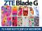 ZTE Blade G | Fantastic Case ETUI + 2x FOLIA