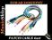 KABEL 0,9m 2xJACK STEREO/ JACK STEREO 6szt PATCH