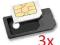 3x Adapter Micro SIM - SIM iPhone iPad Galaxy S3 K