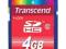 Karta pamięci SDHC Transcend, 4 GB, class 2