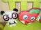 Moshi Monster panda Ty Shi Shi groszek 16 cm 2szt