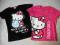 HELLO KITTY_DWIE BLUZECZKI Z NADRUKAMI 146