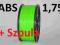 Filament ABS 1.75 1,75 mm Zielony 2 kg + Szpula