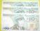 3 szt. banknotów 50 zł. z 1988 r. numery po kolei