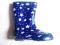 granatowe lekkie kalosze w gwiazdki 17cm  r.27