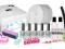 ZESTAW MANICURE HYBRYDOWY 5 x 15ml LAKIER UV LAMPA