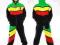 RASTA BLACK BASSWOOD czarny dres ganja skun M