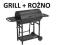 WIELKI GRILL WĘGLOWY Z ROŻNEM BECZKA MEGA ROŻNO