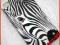 SWAROVSKI iPhone 4 4G/4S panel ZEBRA + folia