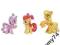 My Little Pony DIAMOND TIARA APPLE BLOOM APPLEJACK