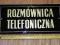 Szyld -ROZMÓWNICA TELEFONICZNA- tabliczka