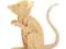 PUZZLE DREWNIANEPRZESTRZENNE 3D MYSZ MYSZA MYSZKA