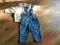 Ogrodniczki spodnie jeansy 6-12m 74 hm