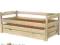 Łóżko wysuwane Karol z szufladą 180x80 kolor krem