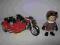 LISTONOSZ PAT MOTOCYKL Z KOSZEM + FIGURKA
