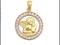 ZŁOTY MEDALIK WISIOREK p585 ANIOŁEK *śliczny*