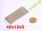 MAGNES NEODYMOWY 45x15x5 PŁYTKOWY 10sztuk 8zł50gr