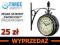 ZEGAR DWUSTRONNY DWORCOWY WISZĄCY WYPRZEDAŻ ŚR21cm