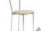 Krzesło K7 BEŻOWY Eco-Skóra Stal Chromowana