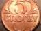 KAL 2    5 GROSZY 1938r. STAN MENNICZY Z ROLKI