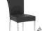 Krzesło K60 CZARNY  Eco-Skóra Stal Chromowana