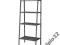 REGAŁ METALOWY CIEMNOSZARY WYS 148 CM LERBERG IKEA