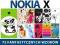 Guma na telefon do Nokia X +2x FOLIA ochronna
