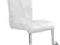 Krzesło K108 BIAŁY Eco-Skóra Stal Chromowana