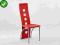 Krzesło metalowe K4M czerwone K4-M 4 kolory