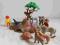 Playmobil dzikie zwierzęta,rolnik, konie