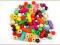 KORALIKI DREWNIANE MIX - 100 sztuk za 2 zł