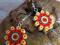 Piękne kolczyki folk,etno , rękodzieło/handmade