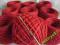 WŁÓCZKA AKRYL/BAWEŁNA czerwona 63 dkg