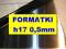 BLACHA NIERDZEWNA , FORMATKI 0,5  mm 500x250