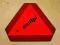 Tablica ostrzegawcza odblaskowa trójkąt TIR 41x36