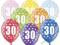 BALON BALONY 30 TRZYDZIESTE URODZINY MIX 2 SZT