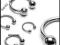 PIERCING PODKOWA 316 L STAL CHIRURGICZNA 1/8/3 mm